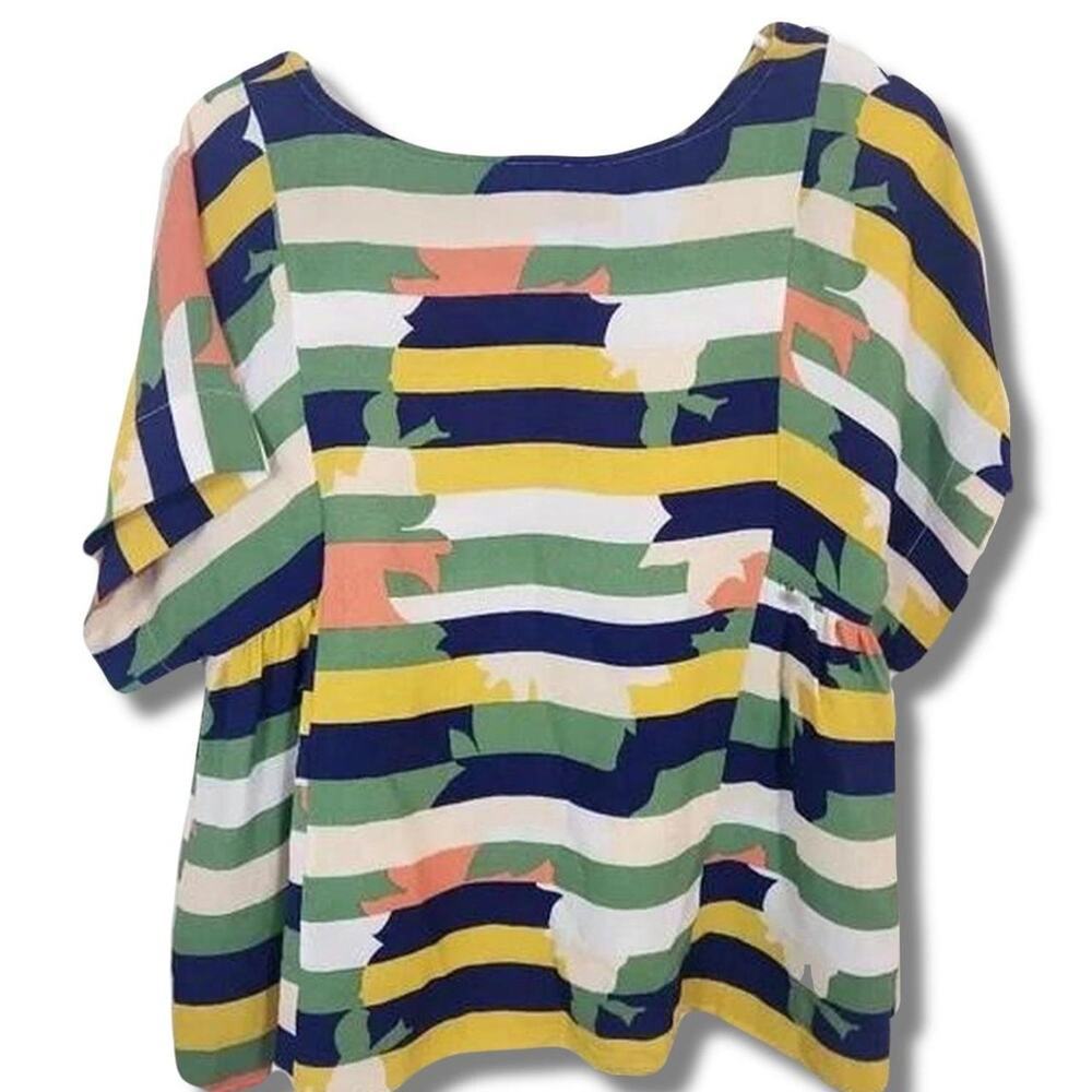 Share Maeve multi-coloured striped top from Anthropologie Size XS - Picture 2 of 8